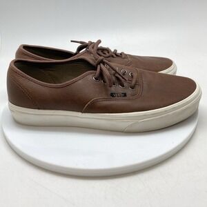 Vans Era Mens 8 Womens 9.5 Brown Causal Skateboard Leather 721356 Shoes Sneakers